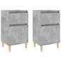 vidaXL Nachttische 2 Stk. Betongrau 40x35x70 cm vidaXL Nachttische 2 Stk. Betongrau 40x35x70 cm