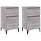 vidaXL Nachttische 2 Stk. Grau Sonoma 40x35x70 cm vidaXL Nachttische 2 Stk. Grau Sonoma 40x35x70 cm