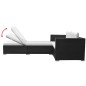 vidaXL 3-tlg. Garten-Lounge-Set mit Auflagen Poly Rattan Schwarz vidaXL 3-tlg. Garten-Lounge-Set mit Auflagen Poly Rattan Schwarz