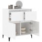 vidaXL Sideboard Hochglanz-Weiß 60x35x70 cm Holzwerkstoff vidaXL Sideboard Hochglanz-Weiß 60x35x70 cm Holzwerkstoff