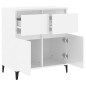 vidaXL Sideboard Hochglanz-Weiß 60x35x70 cm Holzwerkstoff vidaXL Sideboard Hochglanz-Weiß 60x35x70 cm Holzwerkstoff