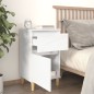 vidaXL Nachttische 2 Stk. Hochglanz-Weiß 40x35x70 cm vidaXL Nachttische 2 Stk. Hochglanz-Weiß 40x35x70 cm