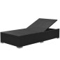 vidaXL 3-tlg. Garten-Lounge-Set mit Auflagen Poly Rattan Schwarz vidaXL 3-tlg. Garten-Lounge-Set mit Auflagen Poly Rattan Schwarz