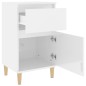 vidaXL Nachttische 2 Stk. Hochglanz-Weiß 40x35x70 cm vidaXL Nachttische 2 Stk. Hochglanz-Weiß 40x35x70 cm