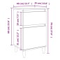 vidaXL Nachttische 2 Stk. Hochglanz-Weiß 40x35x70 cm vidaXL Nachttische 2 Stk. Hochglanz-Weiß 40x35x70 cm