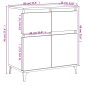 vidaXL Sideboard Weiß 60x35x70 cm Holzwerkstoff vidaXL Sideboard Weiß 60x35x70 cm Holzwerkstoff