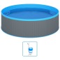 vidaXL Planschbecken mit Einhängeskimmer und Pumpe 350x90 cm Grau vidaXL Planschbecken mit Einhängeskimmer und Pumpe 350x90 cm Grau