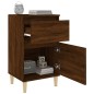 vidaXL Nachttische 2 Stk. Braun Eichen-Optik 40x35x70 cm vidaXL Nachttische 2 Stk. Braun Eichen-Optik 40x35x70 cm