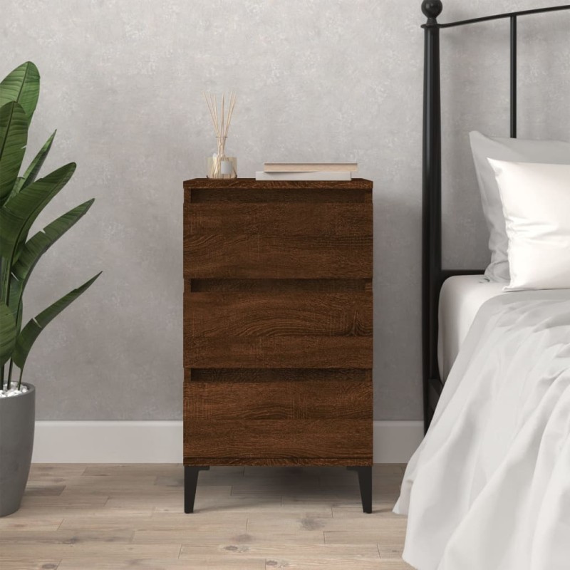 vidaXL Nachttisch Braun Eichen-Optik 40x35x70 cm Holzwerkstoff vidaXL Nachttisch Braun Eichen-Optik 40x35x70 cm Holzwerkstoff