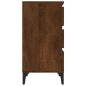 vidaXL Nachttisch Braun Eichen-Optik 40x35x70 cm Holzwerkstoff vidaXL Nachttisch Braun Eichen-Optik 40x35x70 cm Holzwerkstoff