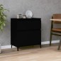vidaXL Sideboard Schwarz 60x35x70 cm Holzwerkstoff vidaXL Sideboard Schwarz 60x35x70 cm Holzwerkstoff