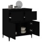 vidaXL Sideboard Schwarz 60x35x70 cm Holzwerkstoff vidaXL Sideboard Schwarz 60x35x70 cm Holzwerkstoff