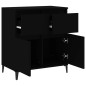 vidaXL Sideboard Schwarz 60x35x70 cm Holzwerkstoff vidaXL Sideboard Schwarz 60x35x70 cm Holzwerkstoff
