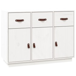 vidaXL Sideboard Weiß 100x40x75 cm Massivholz Kiefer