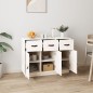 vidaXL Sideboard Weiß 100x40x75 cm Massivholz Kiefer vidaXL Sideboard Weiß 100x40x75 cm Massivholz Kiefer