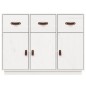vidaXL Sideboard Weiß 100x40x75 cm Massivholz Kiefer vidaXL Sideboard Weiß 100x40x75 cm Massivholz Kiefer