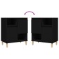 vidaXL Sideboard Schwarz 60x35x70 cm Holzwerkstoff vidaXL Sideboard Schwarz 60x35x70 cm Holzwerkstoff