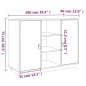 vidaXL Sideboard 100x40x75 cm Massivholz Kiefer vidaXL Sideboard 100x40x75 cm Massivholz Kiefer