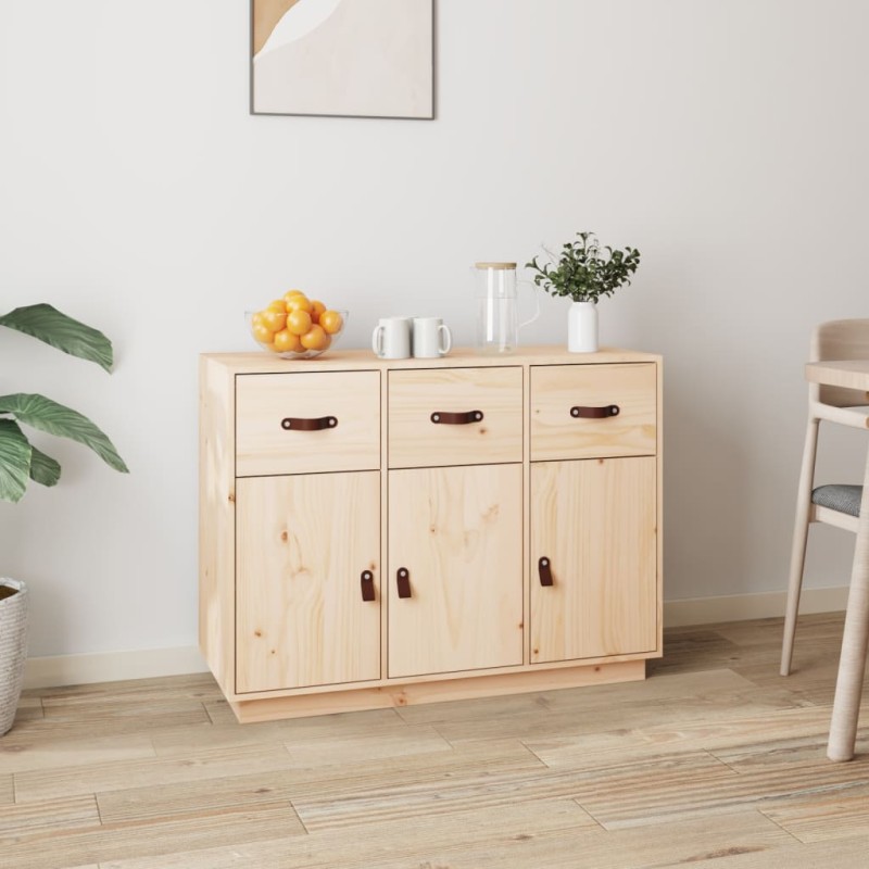 vidaXL Sideboard 100x40x75 cm Massivholz Kiefer vidaXL Sideboard 100x40x75 cm Massivholz Kiefer