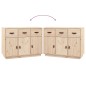 vidaXL Sideboard 100x40x75 cm Massivholz Kiefer vidaXL Sideboard 100x40x75 cm Massivholz Kiefer