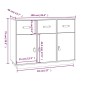 vidaXL Sideboard 100x40x75 cm Massivholz Kiefer vidaXL Sideboard 100x40x75 cm Massivholz Kiefer