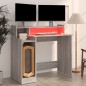 vidaXL Schreibtisch mit LEDs Grau Sonoma 97x45x90 cm Holzwerkstoff vidaXL Schreibtisch mit LEDs Grau Sonoma 97x45x90 cm Holzwerkstoff
