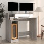 vidaXL Schreibtisch mit LEDs Grau Sonoma 97x45x90 cm Holzwerkstoff vidaXL Schreibtisch mit LEDs Grau Sonoma 97x45x90 cm Holzwerkstoff