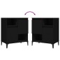vidaXL Sideboard Schwarz 60x35x70 cm Holzwerkstoff vidaXL Sideboard Schwarz 60x35x70 cm Holzwerkstoff