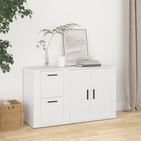 vidaXL Sideboard Weiß 100x33x59,5 cm Holzwerkstoff