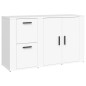 vidaXL Sideboard Weiß 100x33x59,5 cm Holzwerkstoff vidaXL Sideboard Weiß 100x33x59,5 cm Holzwerkstoff