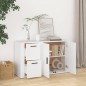 vidaXL Sideboard Weiß 100x33x59,5 cm Holzwerkstoff vidaXL Sideboard Weiß 100x33x59,5 cm Holzwerkstoff