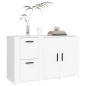 vidaXL Sideboard Weiß 100x33x59,5 cm Holzwerkstoff vidaXL Sideboard Weiß 100x33x59,5 cm Holzwerkstoff