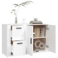 vidaXL Sideboard Weiß 100x33x59,5 cm Holzwerkstoff vidaXL Sideboard Weiß 100x33x59,5 cm Holzwerkstoff