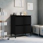 vidaXL Sideboard Schwarz 60x35x70 cm Holzwerkstoff vidaXL Sideboard Schwarz 60x35x70 cm Holzwerkstoff