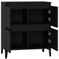 vidaXL Sideboard Schwarz 60x35x70 cm Holzwerkstoff vidaXL Sideboard Schwarz 60x35x70 cm Holzwerkstoff