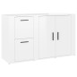 vidaXL Sideboard Hochglanz-Weiß 100x33x59,5 cm Holzwerkstoff vidaXL Sideboard Hochglanz-Weiß 100x33x59,5 cm Holzwerkstoff