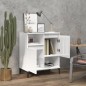 vidaXL Sideboard Hochglanz-Weiß 60x35x70 cm Holzwerkstoff vidaXL Sideboard Hochglanz-Weiß 60x35x70 cm Holzwerkstoff
