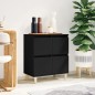 vidaXL Sideboard Schwarz 60x35x70 cm Holzwerkstoff vidaXL Sideboard Schwarz 60x35x70 cm Holzwerkstoff