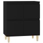 vidaXL Sideboard Schwarz 60x35x70 cm Holzwerkstoff vidaXL Sideboard Schwarz 60x35x70 cm Holzwerkstoff