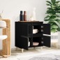 vidaXL Sideboard Schwarz 60x35x70 cm Holzwerkstoff vidaXL Sideboard Schwarz 60x35x70 cm Holzwerkstoff
