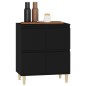 vidaXL Sideboard Schwarz 60x35x70 cm Holzwerkstoff vidaXL Sideboard Schwarz 60x35x70 cm Holzwerkstoff