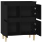 vidaXL Sideboard Schwarz 60x35x70 cm Holzwerkstoff vidaXL Sideboard Schwarz 60x35x70 cm Holzwerkstoff