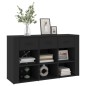 vidaXL Sideboard Schwarz 100x30x59,5 cm Holzwerkstoff vidaXL Sideboard Schwarz 100x30x59,5 cm Holzwerkstoff