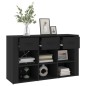 vidaXL Sideboard Schwarz 100x30x59,5 cm Holzwerkstoff vidaXL Sideboard Schwarz 100x30x59,5 cm Holzwerkstoff