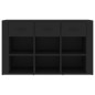 vidaXL Sideboard Schwarz 100x30x59,5 cm Holzwerkstoff vidaXL Sideboard Schwarz 100x30x59,5 cm Holzwerkstoff