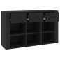 vidaXL Sideboard Schwarz 100x30x59,5 cm Holzwerkstoff vidaXL Sideboard Schwarz 100x30x59,5 cm Holzwerkstoff