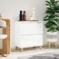 vidaXL Sideboard Hochglanz-Weiß 60x35x70 cm Holzwerkstoff vidaXL Sideboard Hochglanz-Weiß 60x35x70 cm Holzwerkstoff
