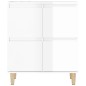 vidaXL Sideboard Hochglanz-Weiß 60x35x70 cm Holzwerkstoff vidaXL Sideboard Hochglanz-Weiß 60x35x70 cm Holzwerkstoff