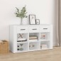vidaXL Sideboard Weiß 100x30x59,5 cm Holzwerkstoff vidaXL Sideboard Weiß 100x30x59,5 cm Holzwerkstoff