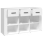 vidaXL Sideboard Weiß 100x30x59,5 cm Holzwerkstoff vidaXL Sideboard Weiß 100x30x59,5 cm Holzwerkstoff